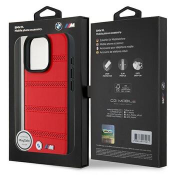 BMW M Perforated And Stitched Line MagSafe Защитный Чехол для Apple iPhone 16 Pro (BMHMP16L23PUSPR)