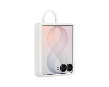 Samsung EF-EF776CWE Silicone Magnetic Cover with Ring Защитный чехол для Galaxy Z Flip 8 / белый (EF-EF776CWEGWW)