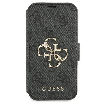 Guess GUBKP13X4GMGGR Book 4G Big Metal Logo Aizsargapvalks priekš iPhone 13 Pro Max 6,7