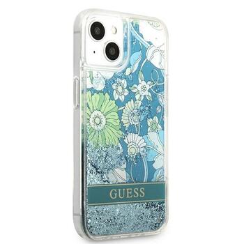 Guess GUHCP13MLFLSN Flower Liquid Glitter Защитный чехол для iPhone 13/14/15 6,1