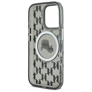 Karl Lagerfeld Hard IML Monogram Karl&Choupette Head MagSafe Case Aizsargapvalks priekš Apple iPhone 16 Pro (KLHMP16LHMCKMHK)
