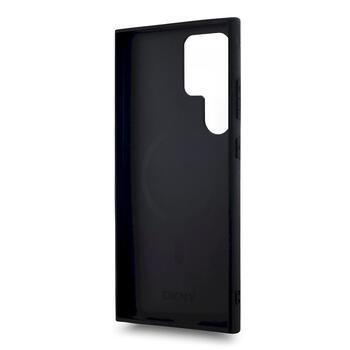 DKNY PU Leather Checkered Pattern MagSafe Case Защитный чехол для Samsung Galaxy S24 Ultra / чёрный (DKHMS24LPCPVSLK)