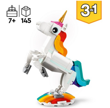 LEGO 31140 Magical Unicorn Konstruktors (31140)