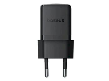 Baseus Palm Fast Charger Зарядное устройство USB-C 20W + кабель для передачи данных USB-C/USB-C 1m / чёрный (P10111602113-01)