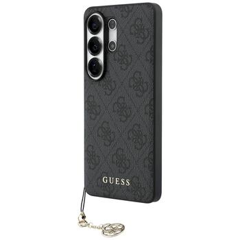 Guess 4G Classic Logo Charm MagSafe Aizsargapvalks priekš Samsung Galaxy S26 Ultra / melns (GUHMS26LGF4GGR)