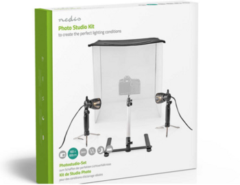 Nedis SKT012WT-LED Fotostudijas komplekts | 40 x 40 cm | 6500 K | Saliekams (SKT012WT)