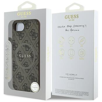 Guess PU Leather 4G Colored Ring MagSafe Case Чехол для Apple iPhone 16e (GUHMPSE4G4GFRW)