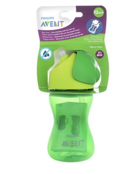 Philips Avent Поильная Кружка С Трубочкой Для Детей 300ml 12m+ Green (SCF798/01)