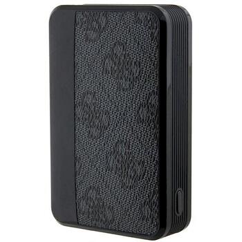Guess Powerbank 18W GUPB10DP4GEGK 10000mAh 4G Leather Metal Logo Зарядная батарея / чёрный (GUPB10DP4GEGK)