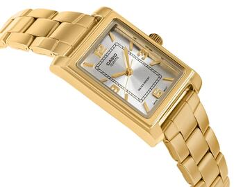 Casio Timeless LTP-1234PG-7AEG Женские Часы 21mm Gold Case Silver Dial (LTP-1234PG-7AEG)