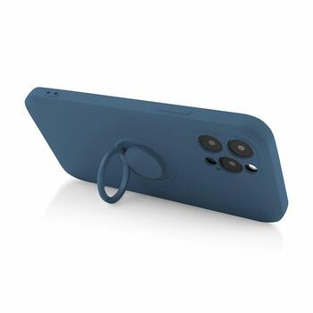 Mocco Pastel Ring Silicone Back Case Силиконовый чехол для Samsung Galaxy S22 5G Синий (MO-RING-SA-S22-BL)