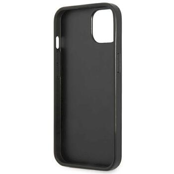 Guess GUHCP13SPSATLK Hardcase Saffiano Triangle Logo Aizsargapvalks priekš iPhone 13 mini 5,4