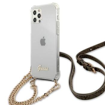 Guess GUHCP12MKC4GSGO Hardcase 4G Gold Chain Защитный чехол для iPhone 12/12 Pro 6,1