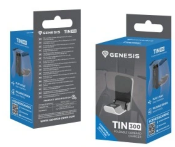 Genesis Tin 300 Lādētājs Priekš PS5 Spēļu Kontrolieriem (KN-O-GNS-002)
