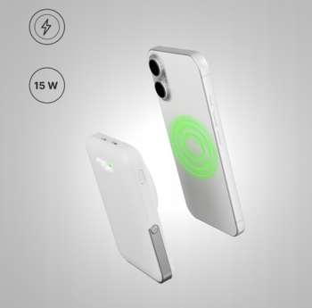 Qualo QMPB5-LD-00 MagSafe Беспроводной Повер Банк 10000mAh / LED / 20 W / USB-C / Lightning (QMPB5-LD-00)