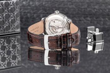 ZEPPELIN LZ120 Open Heart Automatic Vīriešu pulkstenis 8166-4 / sudraba (8166-4)