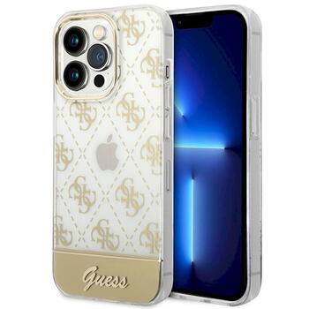 Guess GUHCP14LHG4MHG Hardcase 4G Pattern Script Aizsargapvalks priekš iPhone 14 Pro 6,1