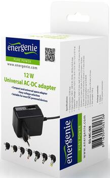 Energenie 12W Universāls AC-DC Lādētājs (EG-MC-008)