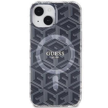 Guess GUHMP15MHGCUSTGK Hardcase IML GCube MagSafe Защитный чехол для iPhone 15 Plus/14 Plus 6.7