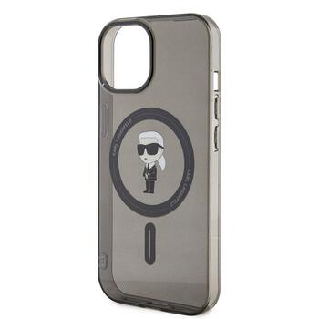 Karl Lagerfeld KLHMP14SHFCKNOK Hardcase IML Ikonik MagSafe Aizsargapvalks priekš iPhone 14/15/13 6.1