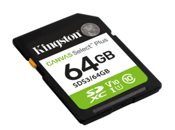 Kingston Technology Canvas Select Plus Gen3 Карта памяти 64GB (SDS3/64GB)