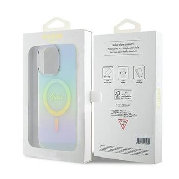 Guess IML Iridescent MagSafe Back Case Защитный Чехол для Apple iPhone 15 Pro Max (GUHMP15XHITSQ)