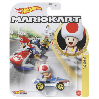 Hot Wheels Mario Kart Toad 1:64 Машинка (068-733)
