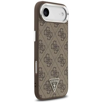 Case Guess 4G Triangle Logo MagSafe Защитный чехол для iPhone Air / коричневый (GUHMP17MP4TSRCMW)