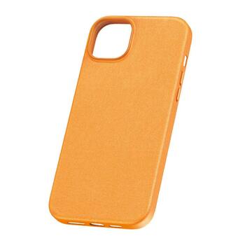 Baseus Fauxther Series Phone Case Защитный чехол для iPhone 15 Plus / оранжевый (P60157304713-02)