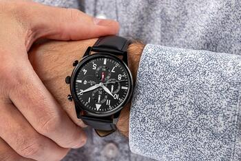 Giewont Vīriešu pulkstenis Chronograph Sapphire GW5630-A1 / melns (GW5630-A1)