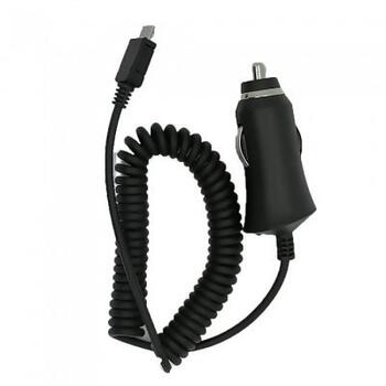 HQ V2 Premium Auto Lādētājs 1A + Micro USB kabelis Melns (HQ-1A-BKV2)