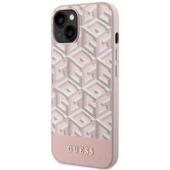 Guess GUHMP14MHGCFSEP GCube Stripes MagSafe Aizsargapvalks priekš iPhone 14 Plus/15 Plus 6.7