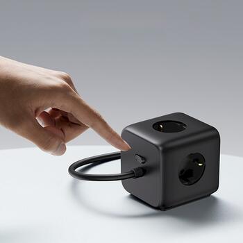 UGREEN CD268 DigiNest Удлинитель 1.8m 3 розетки с USB зарядным устройством (2x USB-A max 22.5W, 2x USB-C max 65W) / чёрный (UG-60113)