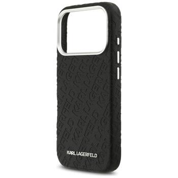 Karl Lagerfeld Grained PU Repeated Logo MagSafe Case Чехол для Apple iPhone 17 Pro (KLHMP17LPGKLFOFK)