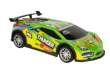 RoGer Rotaļu Sport Mašīna RC ar gaismas efektiem 1:18 (RO-3373-GN)