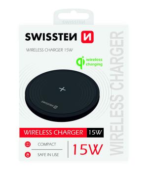 Swissten 15W Беспроводное зарядное устройство с USB-C 1.5m кабелем (22055504)