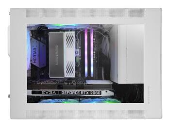 Mars Gaming MCXPSW mATX Ultra-Compact Gaming PC Case with MESH & Glass Panel (MCXPSW)