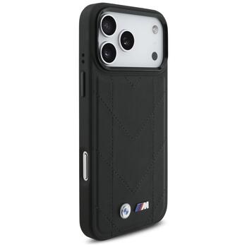 BMW M Quilted Logo MagSafe Case Защитный Чехол для Apple iPhone 17 Pro Max (BMHMP17X25PSECHK)