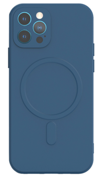 Mocco MagSilicone Soft Back Case Силиконовый чехол для Apple iPhone 14 Plus Синий (MO-MAGSI-BC-IPH14PL-BL)