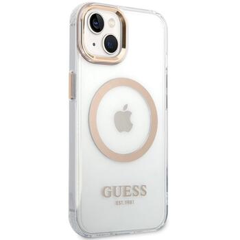 Guess GUHMP15MHTRMD Metal Outline Magsafe Защитный чехол для iPhone 15 Plus / 14 Plus 6.7