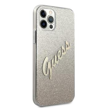 Guess GUHCP12LPCUGLSGO Glitter Gradient Script Hardcase Защитный чехол для iPhone 12 Pro Max 6,7