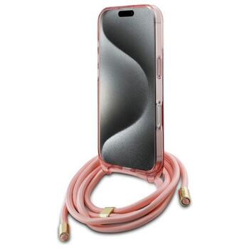 Guess GUHMP16XHCTSGNSP Crossbody Cord Script MagSafe Защитный чехол для iPhone 16 Pro Max 6.9