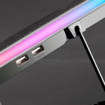 Mars Gaming MNBC6 Игровой Cтенд с охлаждением для ноутбука RGB / USB HUB (MNBC6)