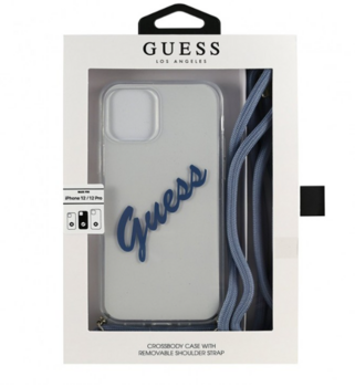 Guess GUHCP12MCRTVSBL Aizmugurējais Apvalks Priekš Apple iPhone 12 / 12 Pro (GUHCP12MCRTVSBL)