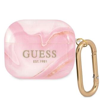 Guess GUA3UNMP AirPods 3 cover Marble Collection Защитный чехол для AirPods 3 / розовый (GUA3UNMP)