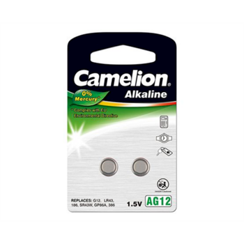 Camelion Alkaline Button celles 1.5V (AG12) LR43/ LR1142/ 386 Baterijas 2gab (12050212)