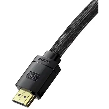 Baseus High Definition Series HDMI 2.1 kabelis 8K 60Hz 3D HDR 48Gbps 3m / melns (CAKGQ-L01)