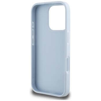 Case Guess Grained Big 4G Logo Small Classic Logo Защитный чехол для iPhone 16 Pro / синий (GUHCP16LPGT4MBB)