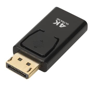 RoGer DisplayPort uz HDMI Adapteris 4K@30Hz (RO-DP2HDMI4K-BK)
