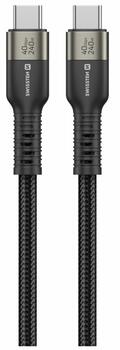 Swissten TB3 & TB4 / USB 4.0 / 8K@60Hz / 40 Gb/s / 240W USB-C Datu un Video kabelis 1.5m (72501204)